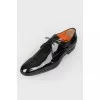 Shoes for men patent leather with laces