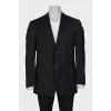 Men's black striped jacket