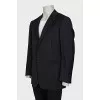 Men's black striped jacket