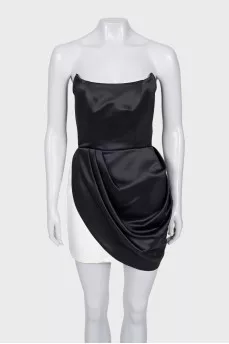 Black and white cocktail dress