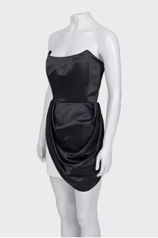 Black and white cocktail dress