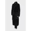 Reversible coat with buttons