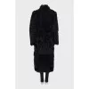 Reversible coat with buttons