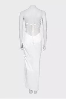 Corset dress with rhinestones
