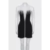Sleeveless mini dress with rhinestones