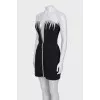 Sleeveless mini dress with rhinestones