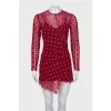 Red dress with rhinestones