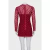 Red dress with rhinestones