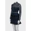 Blue dress with perforations