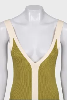 Green bodycon dress