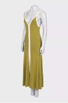 Green bodycon dress