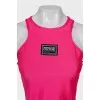 Sports top with brand logo