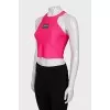 Sports top with brand logo