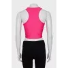 Sports top with brand logo