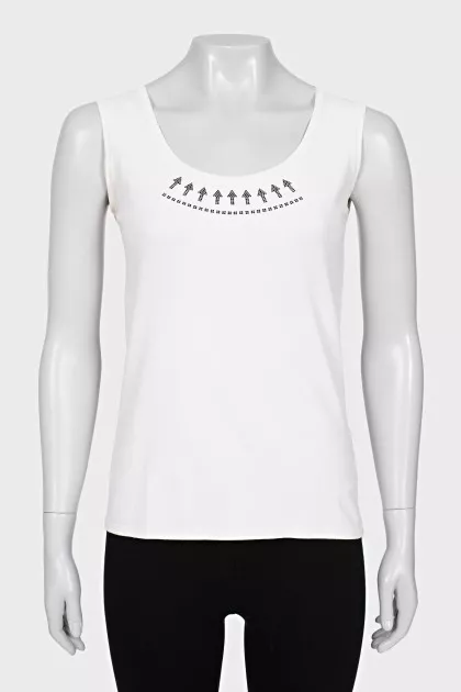 White T-shirt with print
