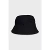 Men's Panama hat with a red logo
