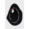 Men's Panama hat with a red logo