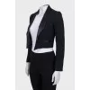 Cropped jacket without fastening