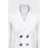 Double-breasted jacket with accent fastening