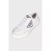 White textile sneakers