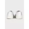 White textile sneakers