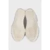 White textile sneakers