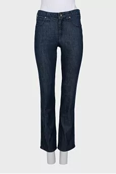 Dark blue straight fit jeans