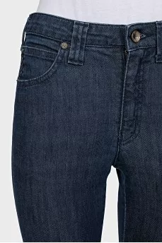 Dark blue straight fit jeans