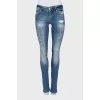 Джинси slim fit синього кольору