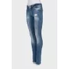 Джинси slim fit синього кольору