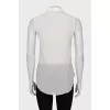 White blouse with ties