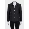 Straight jacket with gold buttons