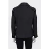 Straight jacket with gold buttons