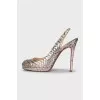 Snakeskin slingbacks