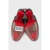 Snakeskin slingbacks