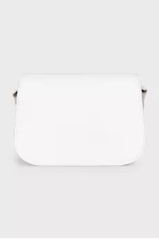White bag with magnetic clasp