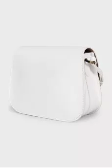 White bag with magnetic clasp