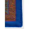 Wool and silk scarf with print