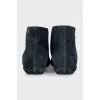 Blue suede boots