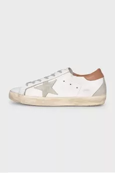 White leather Super-Star sneakers