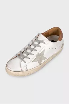 White leather Super-Star sneakers