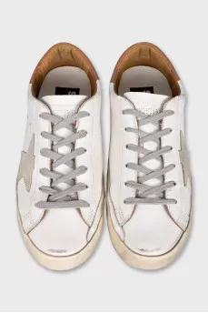 White leather Super-Star sneakers