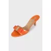 Orange Vara mules