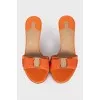 Orange Vara mules