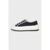 Black and white textile Walk'n'Dior sneakers
