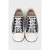 Black and white textile Walk'n'Dior sneakers