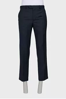 Men's straight-cut wool suit