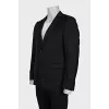 Men's straight-cut wool jacket