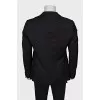 Men's straight-cut wool jacket