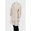 Wrap-around wool coat